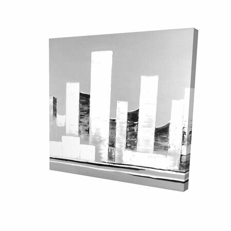 FONDO 16 x 16 in. Minimalist Abstract Buildings-Print on Canvas FO2784150